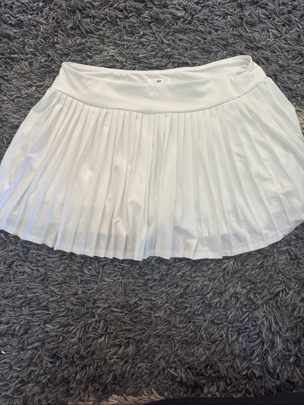 bp White Pleated Mini Skirt